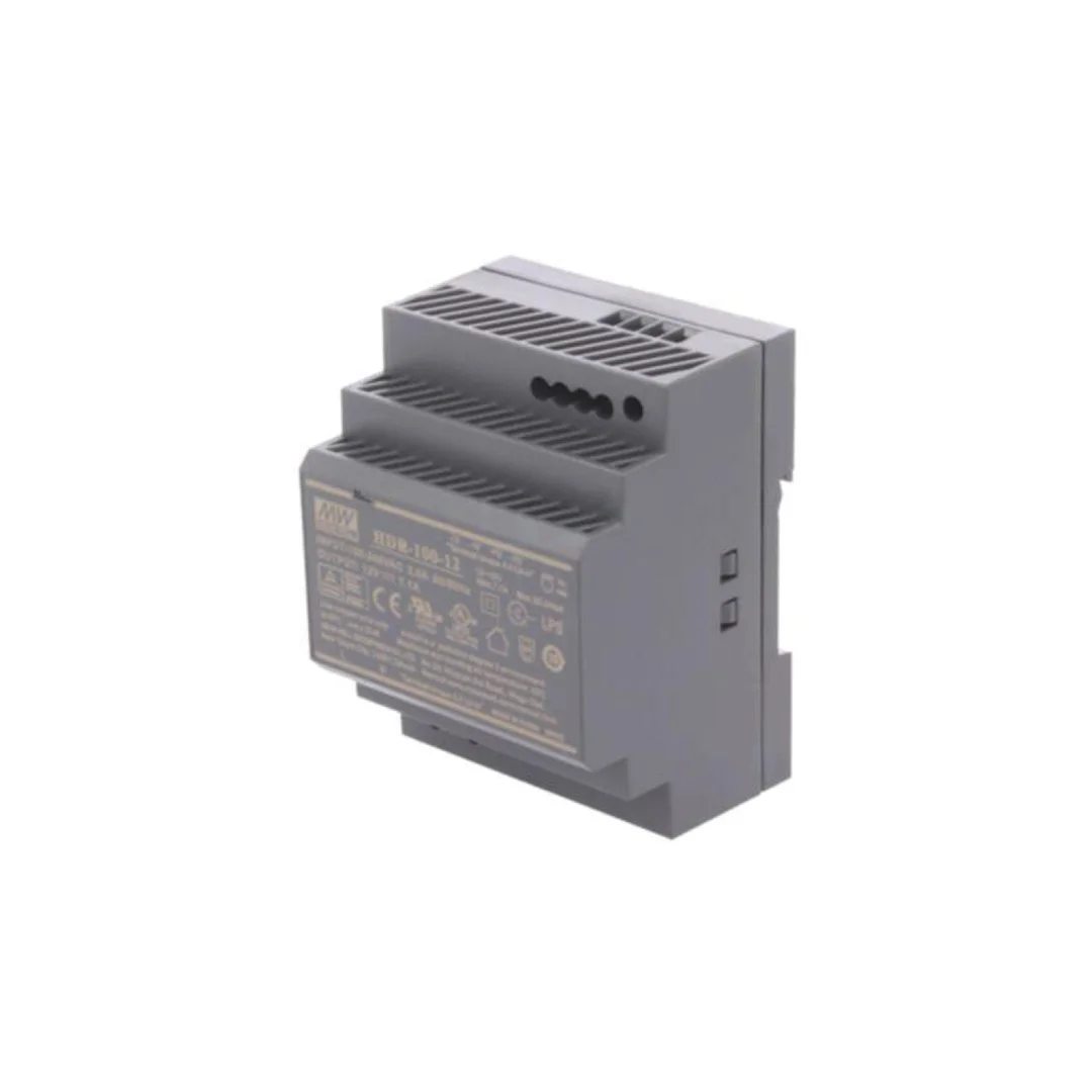 Zasilacz impulsowy, na szynę DIN, 85W, 12VDC, 7,1A, 85÷264VAC HDR-100-12