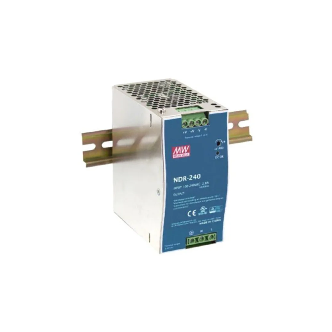 Zasilacz impulsowy, na szynę DIN,slim, 240W, 48VDC, 5A, 90÷264VAC NDR-240-48