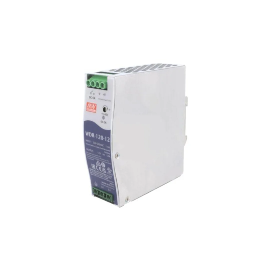 Zasilacz impulsowy, na szynę DIN, 120W, 12VDC, 10A, 180÷550VAC WDR-120-12