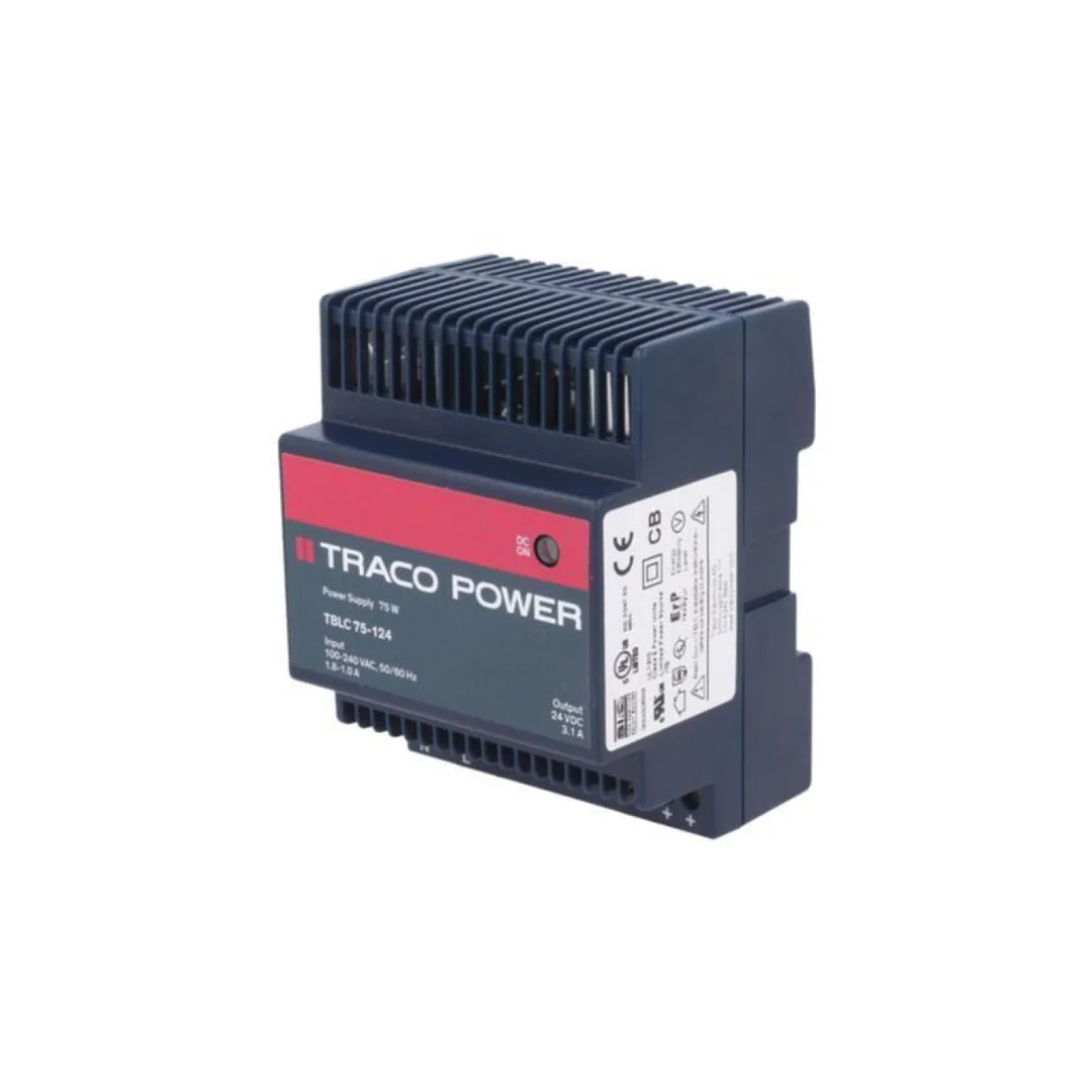 Zasilacz impulsowy, na szynę DIN, 75W, 24VDC, 3,1A, 85÷264VAC TBLC 75-124