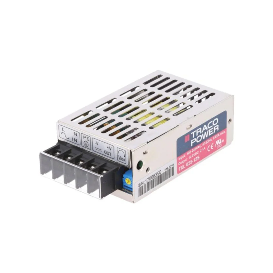 Zasilacz impulsowy, do wbudowania,modułowy, 25W, 12VDC, 2,1A TXL 025-12S