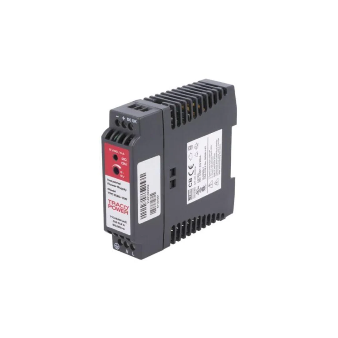 Zasilacz impulsowy, na szynę DIN, 20W, 5VDC, 4A, 85÷264VAC, Output: 1 TPC 030-105