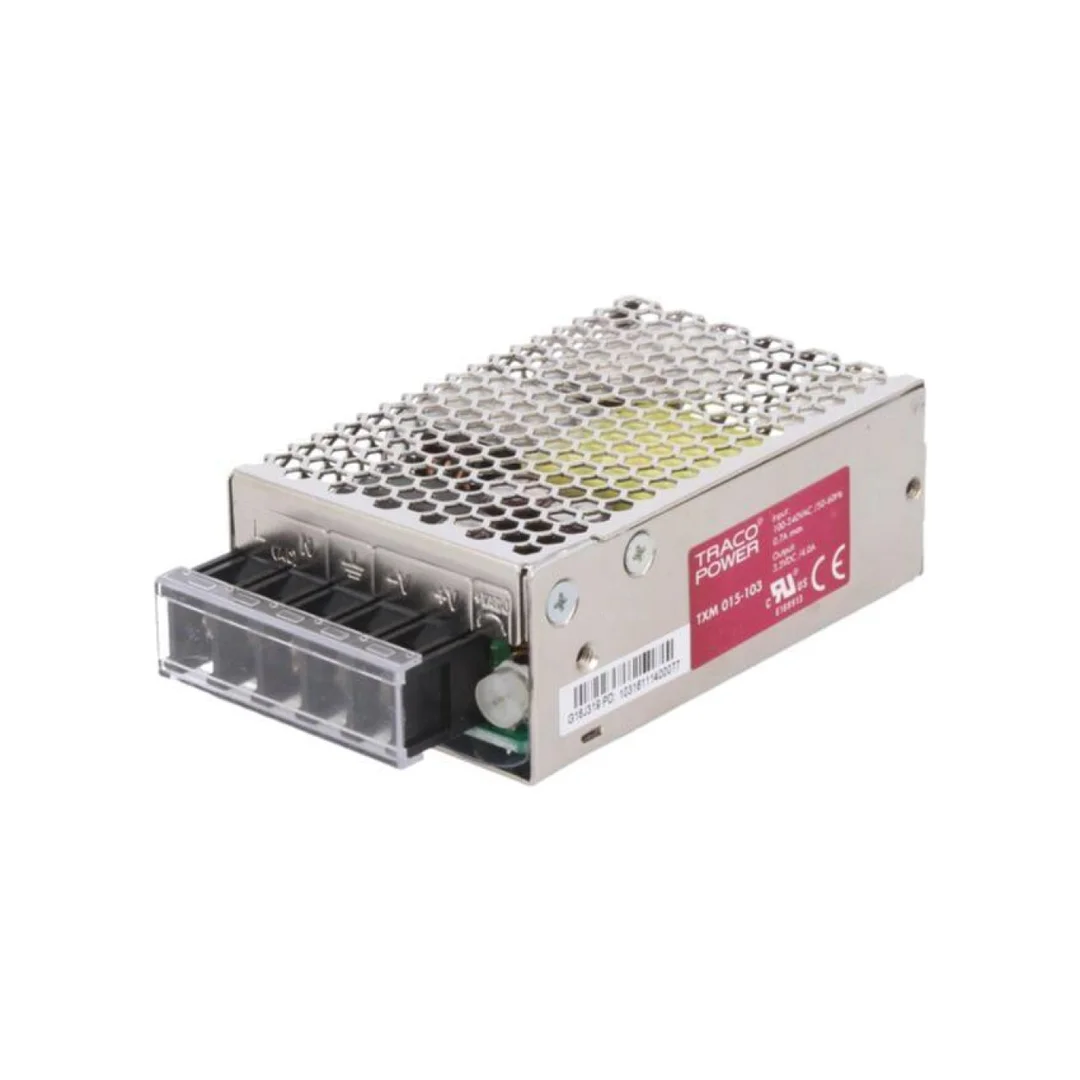 Zasilacz impulsowy, do wbudowania,modułowy, 15W, 3,3VDC, 4A, TXM TXM 015-103