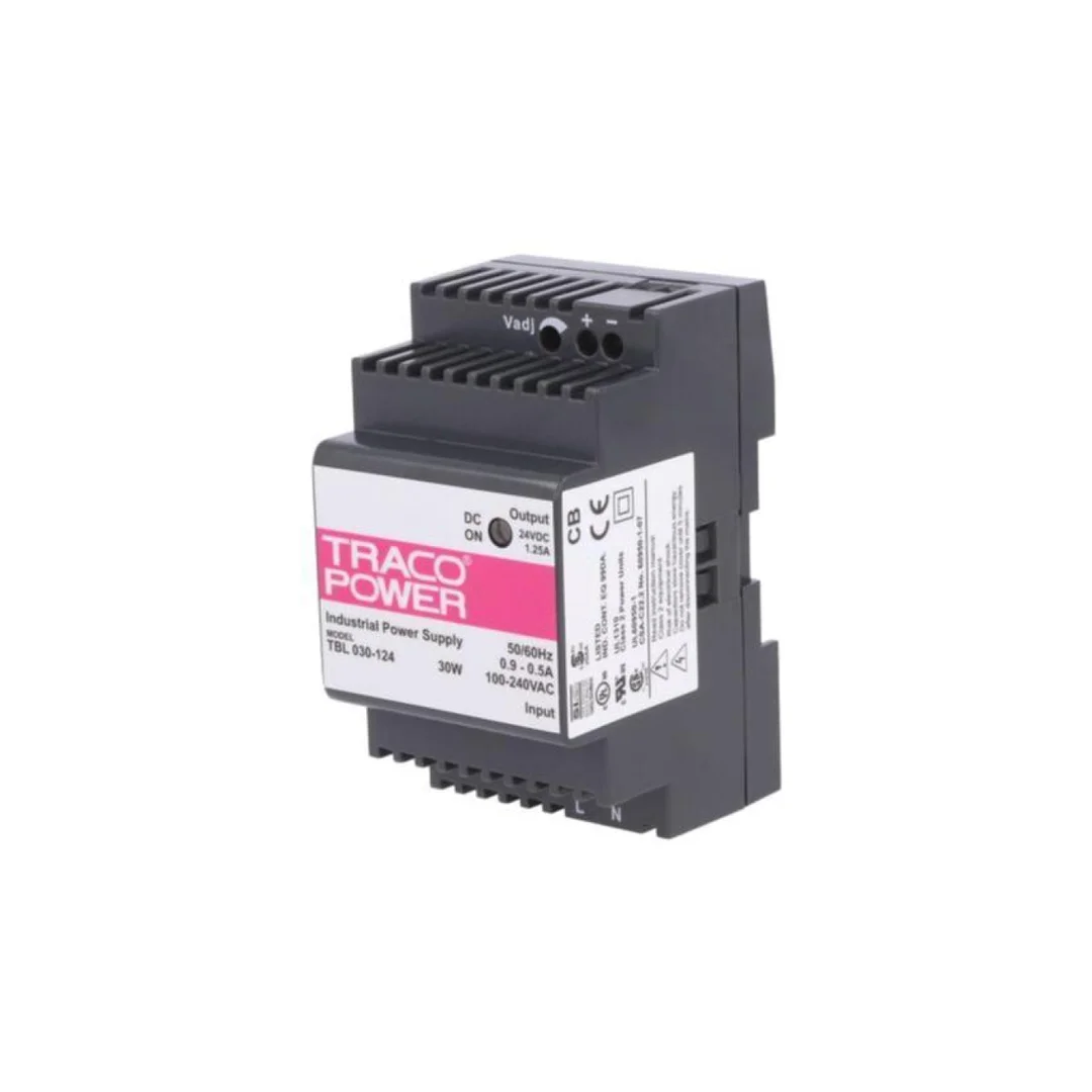 Zasilacz impulsowy, na szynę DIN, 30W, 24VDC, 1,25A, 85÷264VAC TBL 030-124