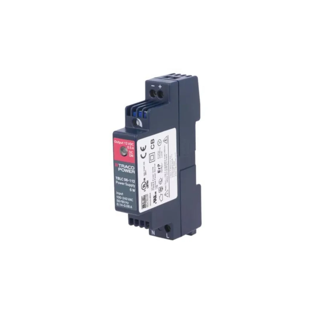Zasilacz impulsowy, na szynę DIN, 6W, 12VDC, 0,5A, 85÷264VAC, 81 TBLC 06-112