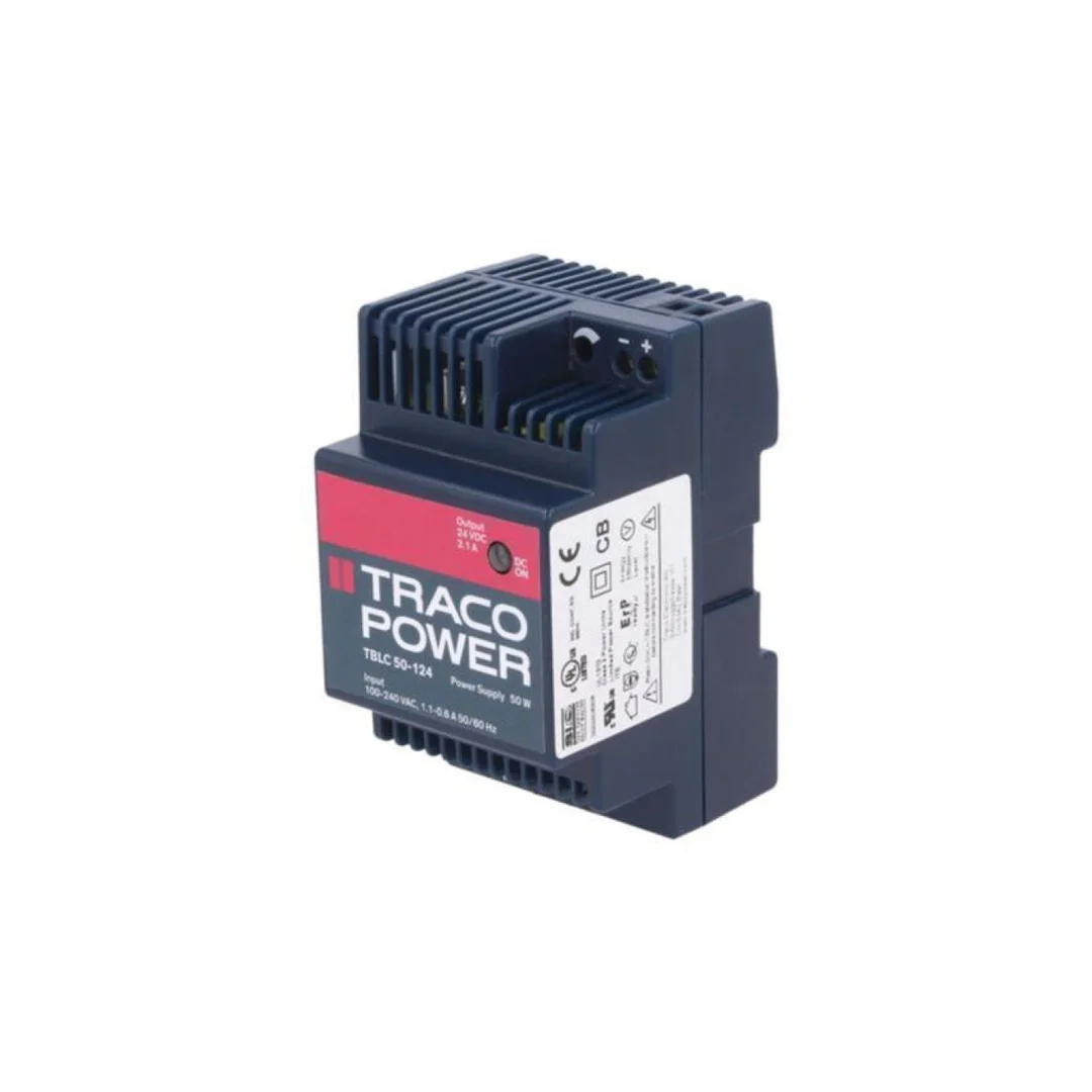 Zasilacz impulsowy, na szynę DIN, 50W, 24VDC, 2,1A, 85÷264VAC TBLC 50-124