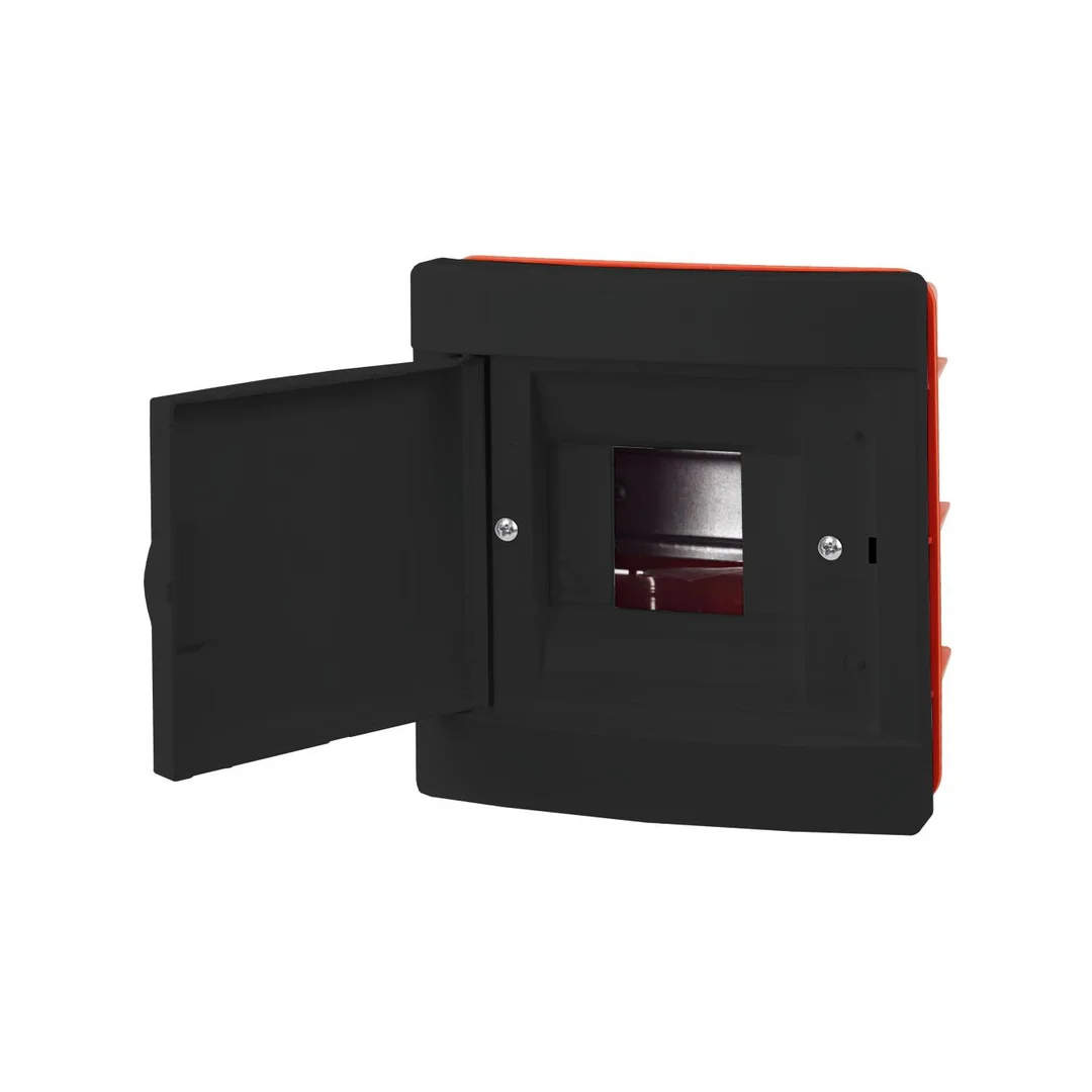 Rozdzielnica modułowa podtynkowa 1x4 IP40 czarna CZRM-PT-04M