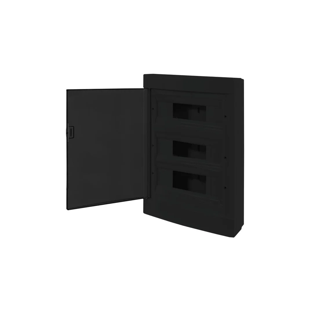 Rozdzielnica modułowa natynkowa 3x12 IP40 czarna CZRM-NT-36T
