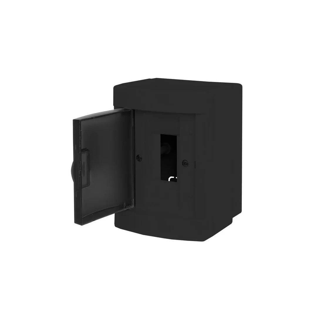Rozdzielnica modułowa natynkowa 1x2 IP40 czarna CZRM-NT-02T