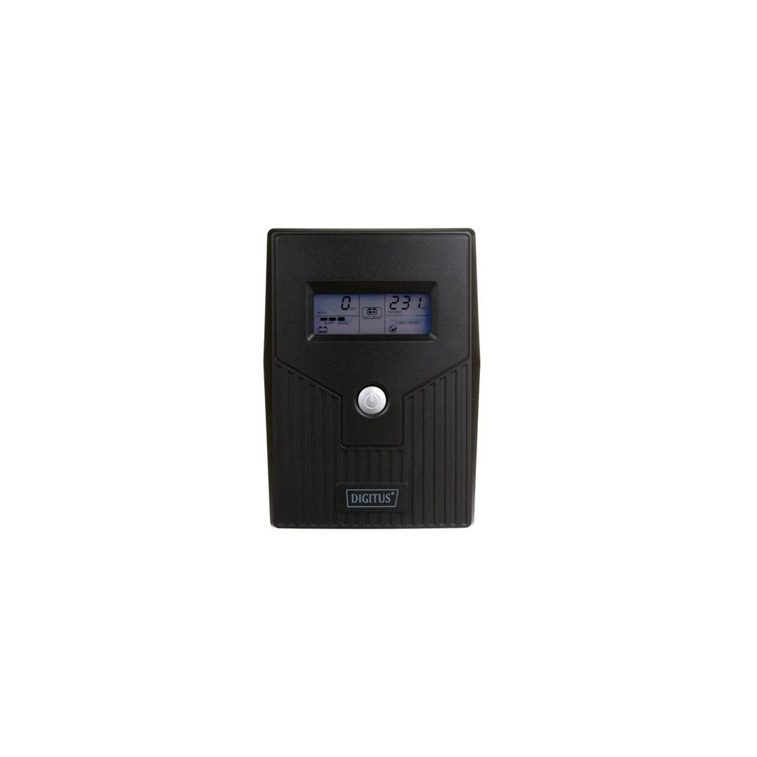 UPS Line-Ineractive LCD BASIC, 600VA/360W, 1x12V/7Ah, AVR, 2x Schuko CEE 7/3 DN-170063-LCD-B