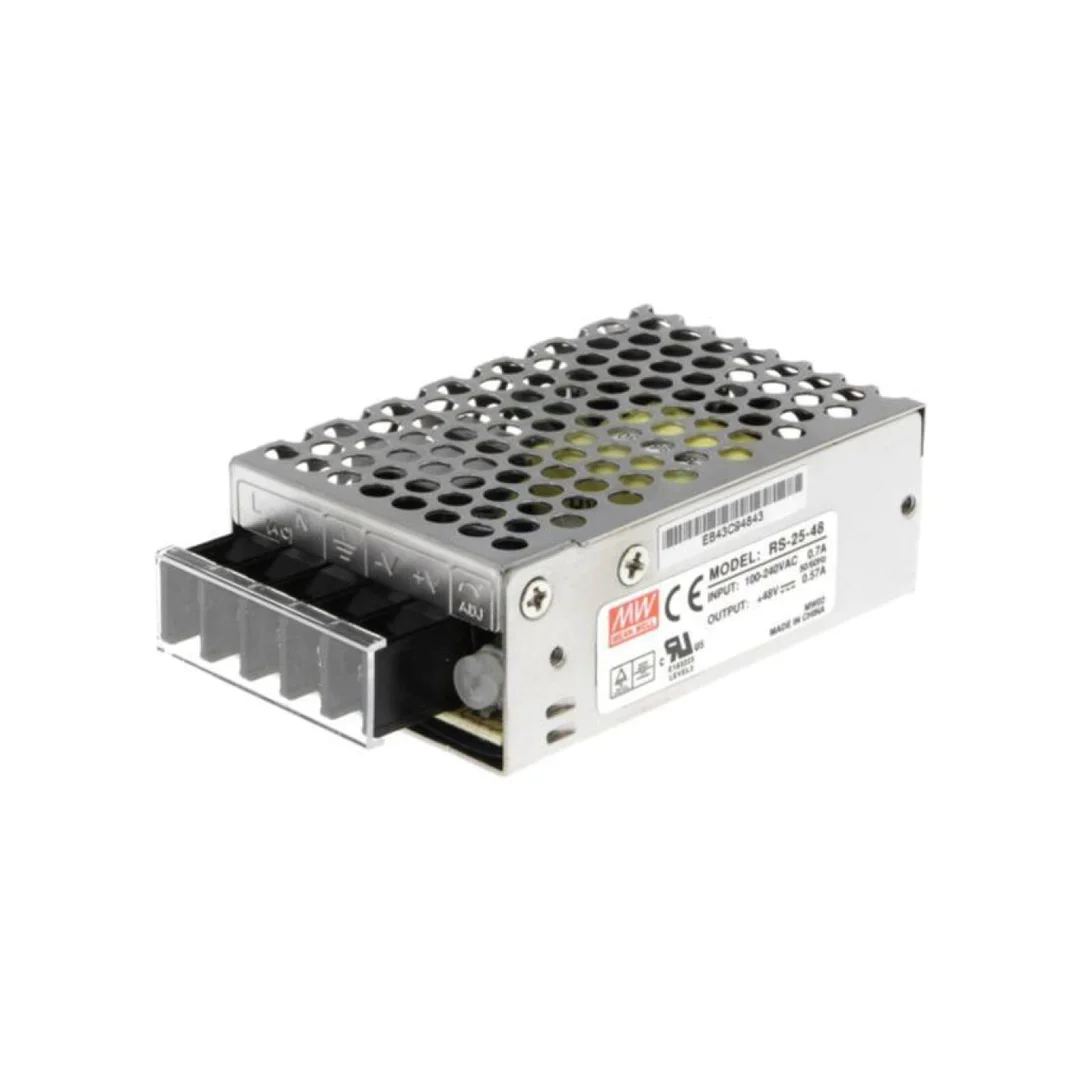 Zasilacz impulsowy, do wbudowania,modułowy, 25W, 48VDC, 0,57A RS-25-48