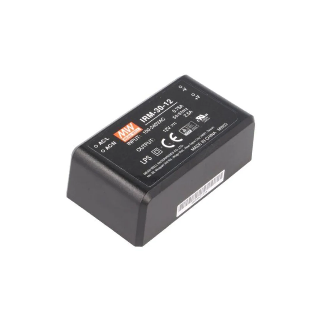 Przetwornica AC/DC, 30W, Napięcie wejściowe: 85÷264VAC, 12VDC, Iwyj: 2500mA, 88 IRM-30-12