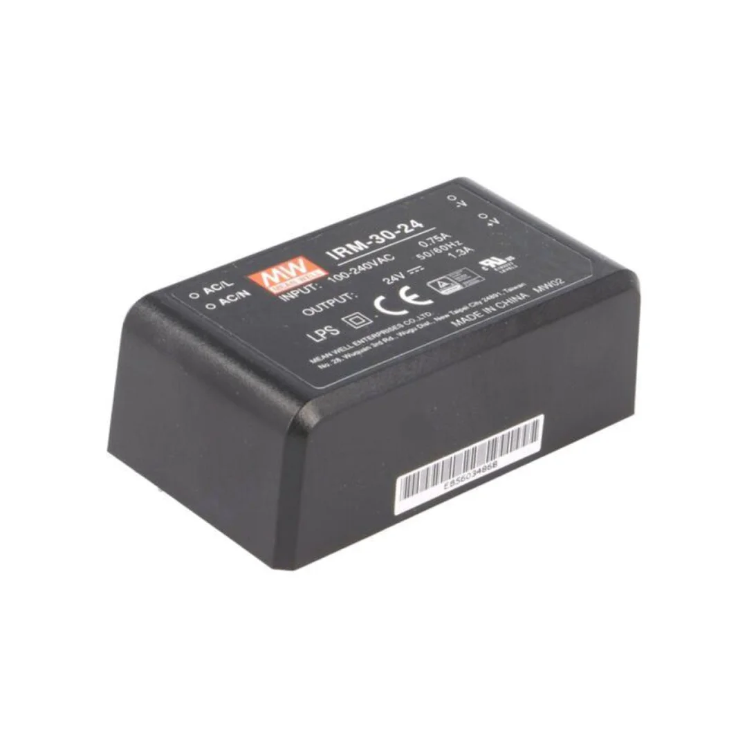 Przetwornica AC/DC, 31,2W, Napięcie wejściowe: 85÷264VAC, 24VDC, Iwyj: 1300mA IRM-30-24