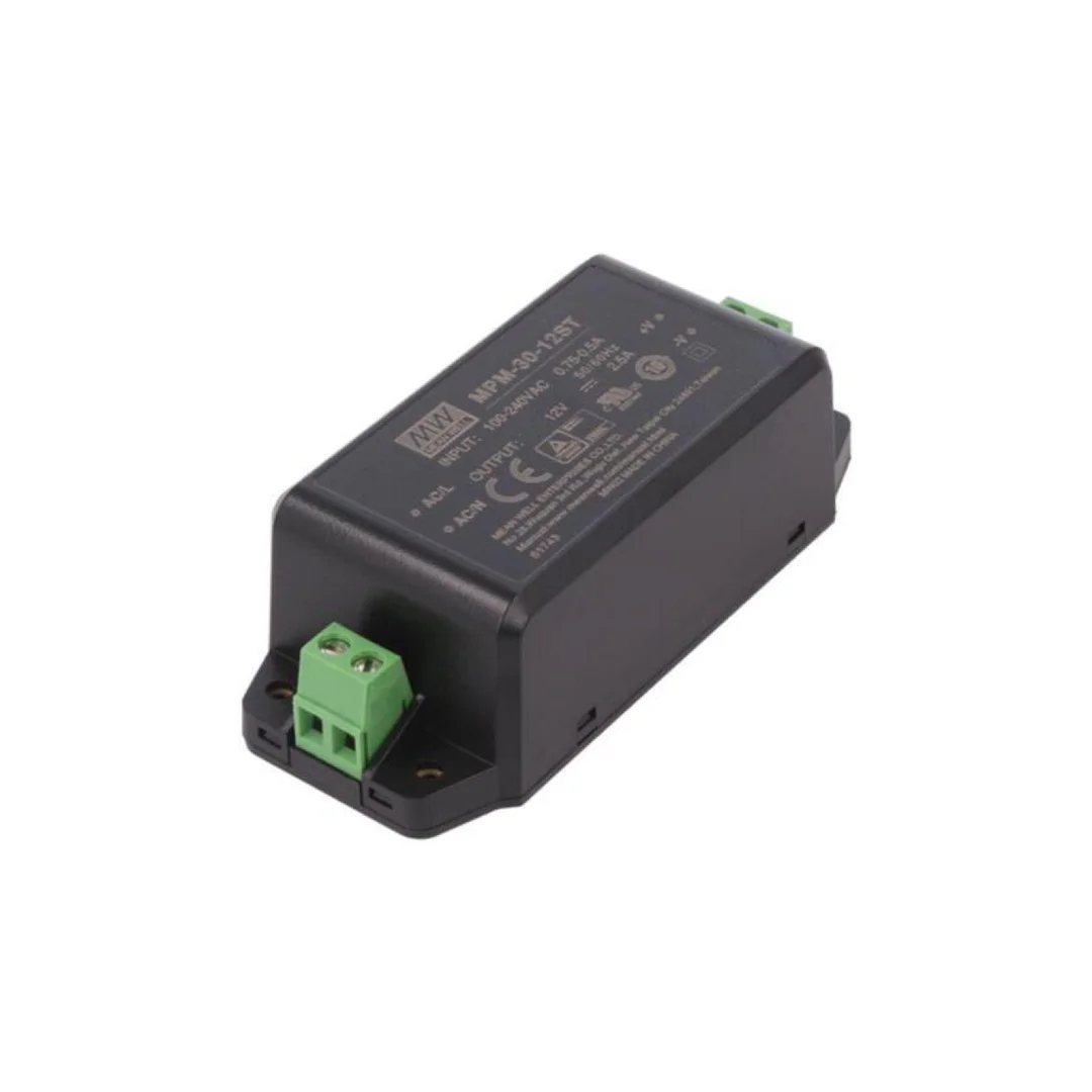 Zasilacz impulsowy, do wbudowania,modułowy, 30W, 12VDC, 2,5A MPM-30-12ST