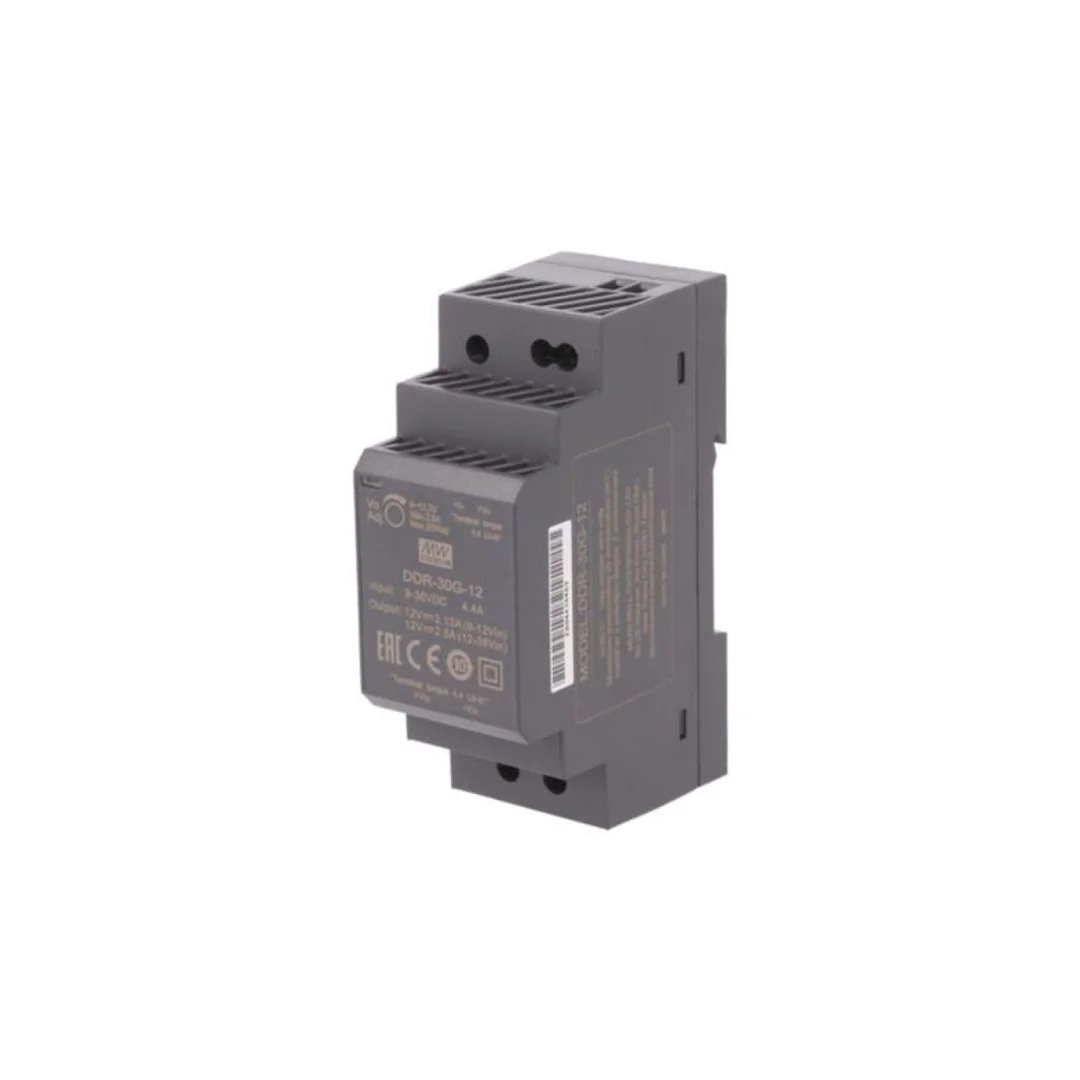 Przetwornica DC/DC, 30W, Napięcie wejściowe: 9÷36VDC, Napięcie wyjściowe: 12VDC, Iwyj: 2,5A DDR-30G-12