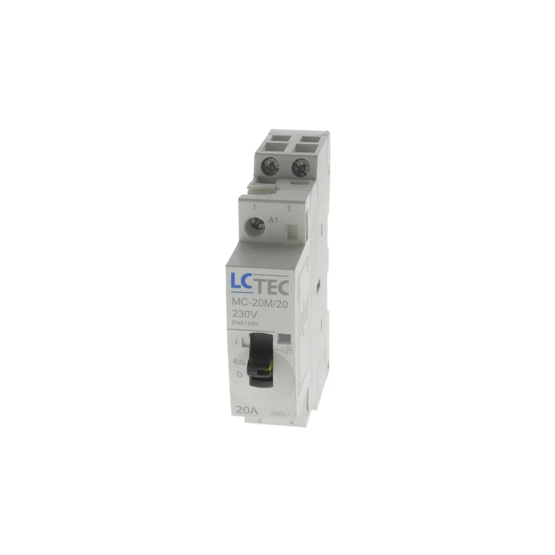 Stycznik modułowy z przełącznikiem 1M 20A 2NO 230V DZ MC-20M LC 496275