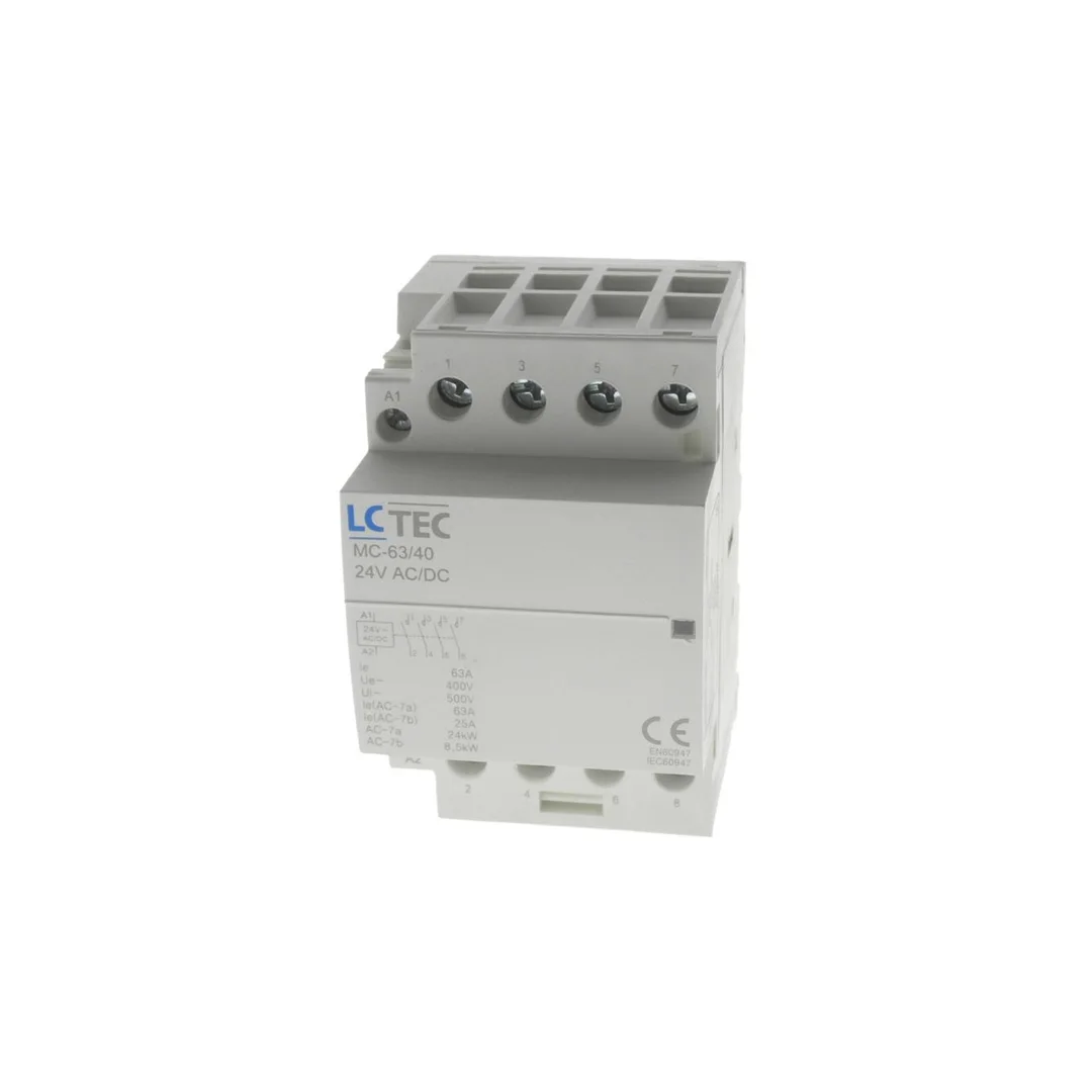 Stycznik modułowy 24V AC/DC 63A 3M 4P 4Z MC-63/40