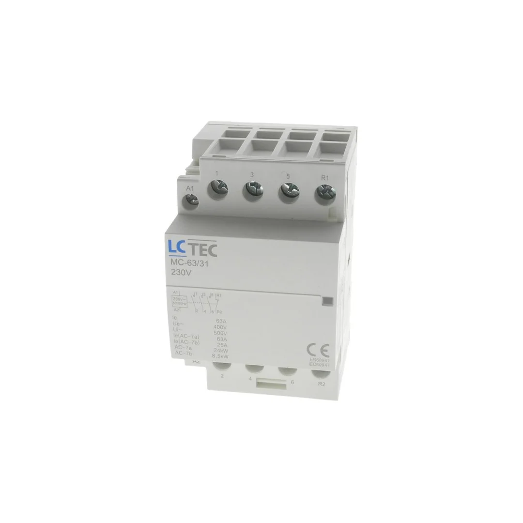 Stycznik modułowy 230V AC 63A 3M 4P 3Z 1R MC-63/31