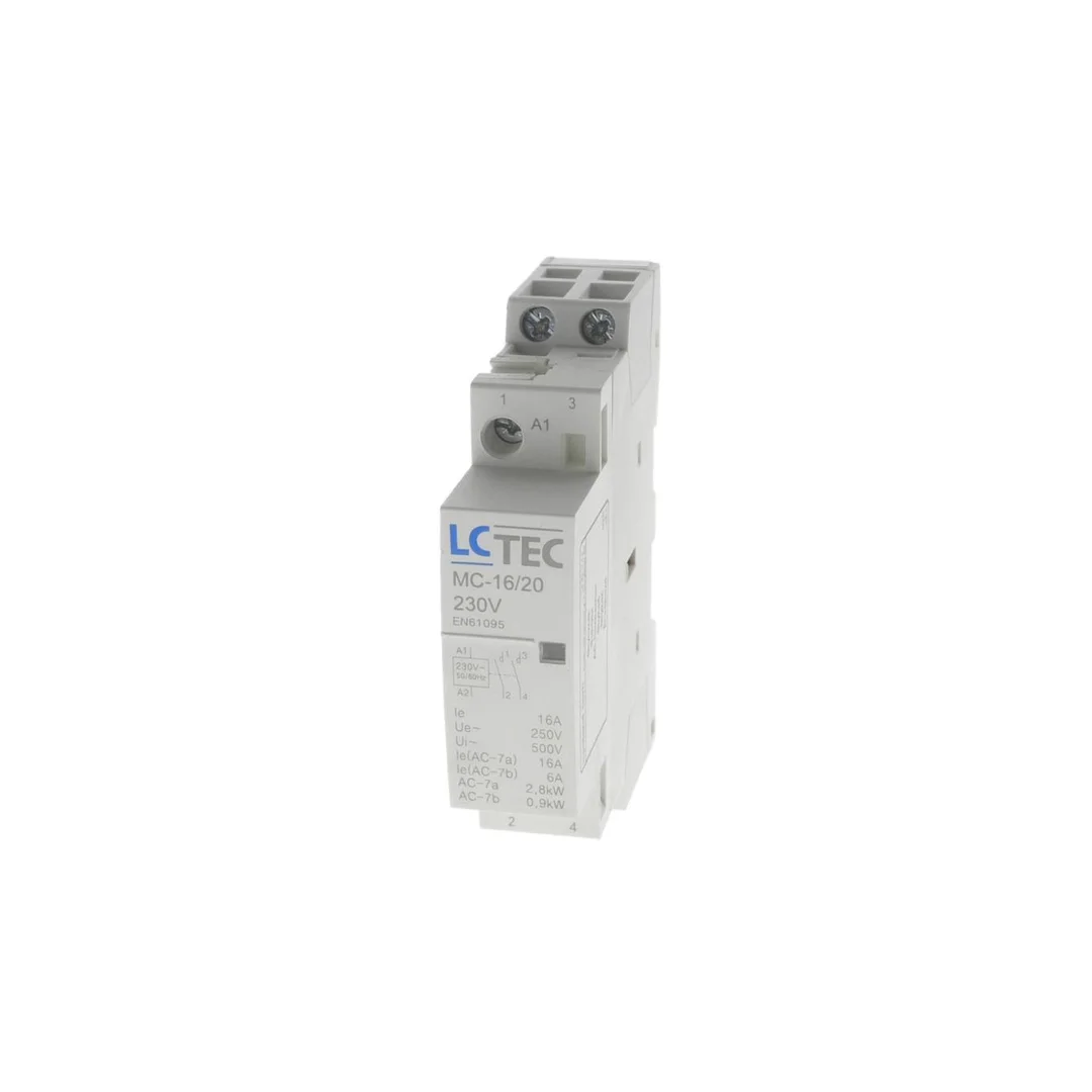 Stycznik modułowy 230V AC 50Hz 16A 1M 2P 2Z MC-16/20