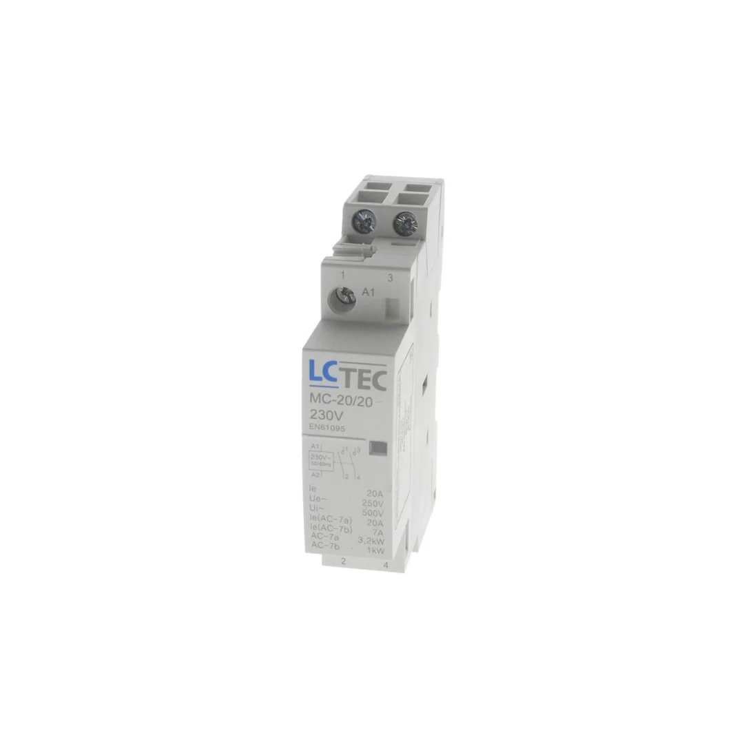 Stycznik modułowy 230V AC 50Hz 20A 1M 2P 2Z MC-20/20