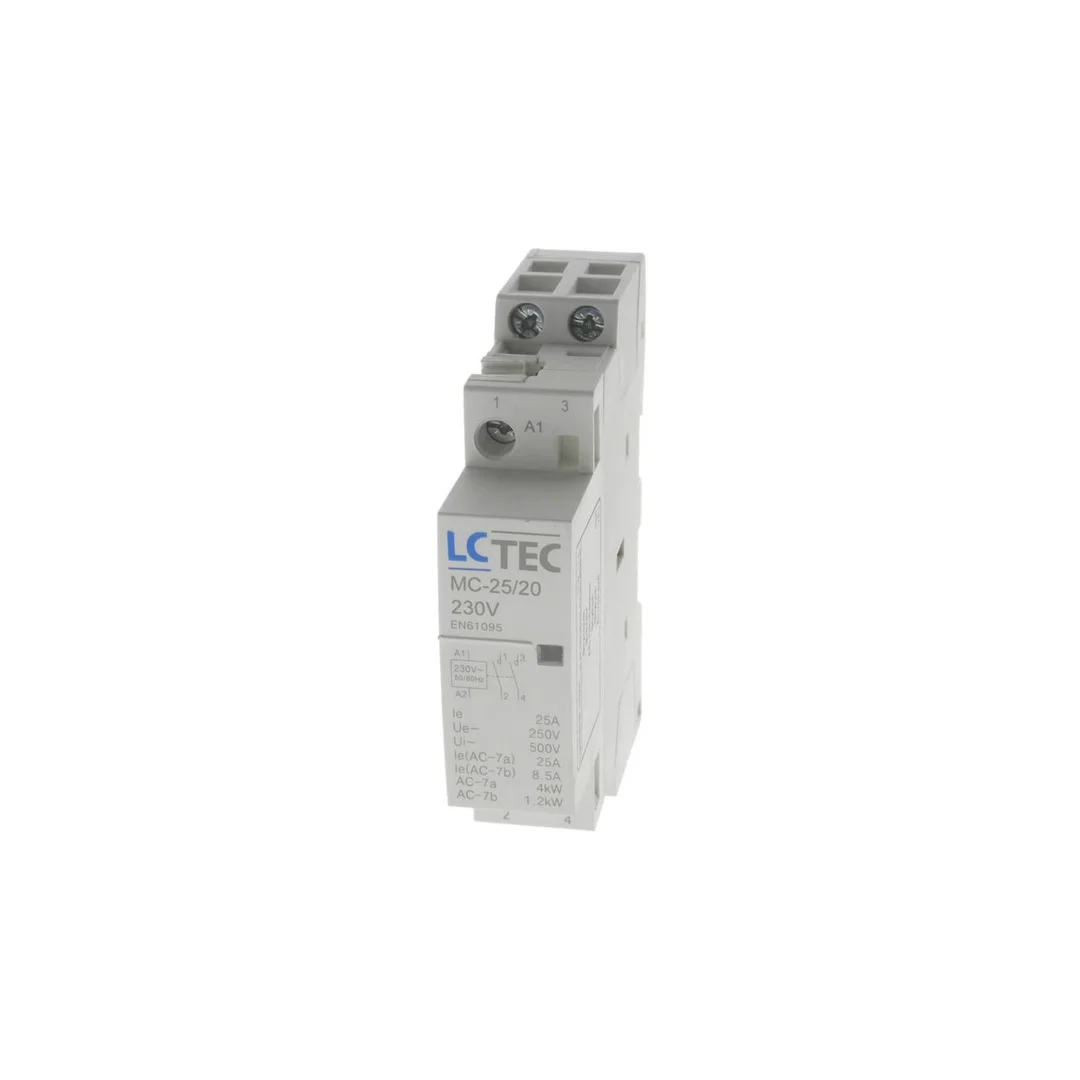 Stycznik modułowy 230V AC 50Hz 25A 1M 2P 2Z MC-25/20