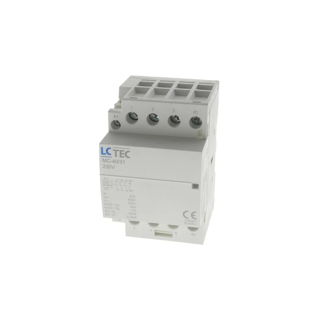 Stycznik modułowy 230V AC 40A 3M 4P 3Z 1R MC-40/31