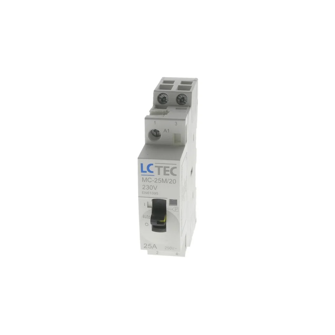Stycznik modułowy z przełącznikiem 230V AC 25A 1M 2P 2Z MC-25M/20