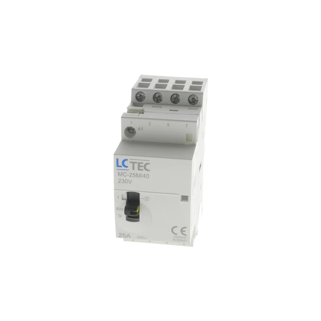 Stycznik modułowy z przełącznikiem 230V AC 25A 2M 4P 4Z MC-25M/40