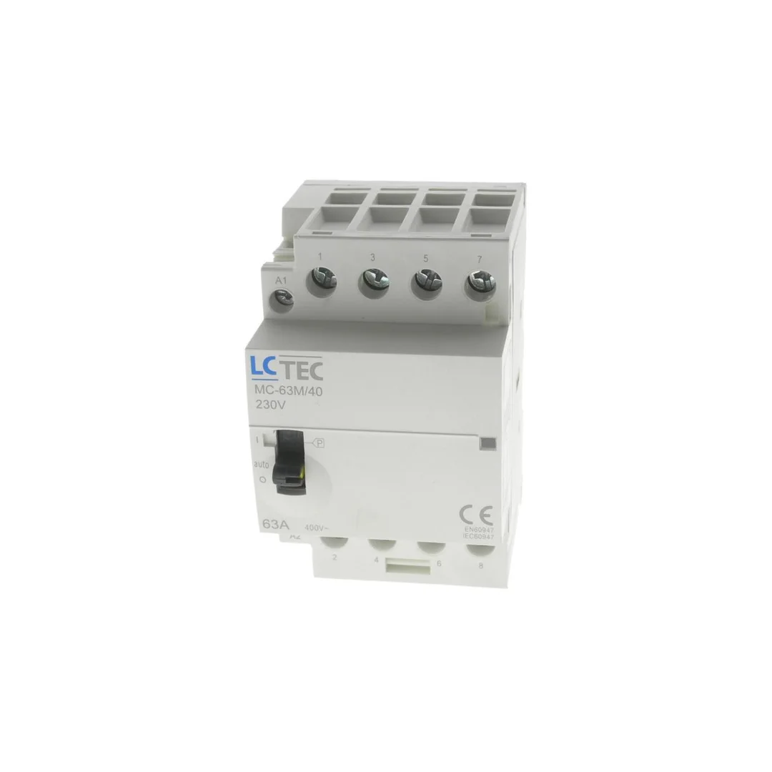 Stycznik modułowy z przełącznikiem 230V AC 63A 3M 4P 4Z MC-63M/40