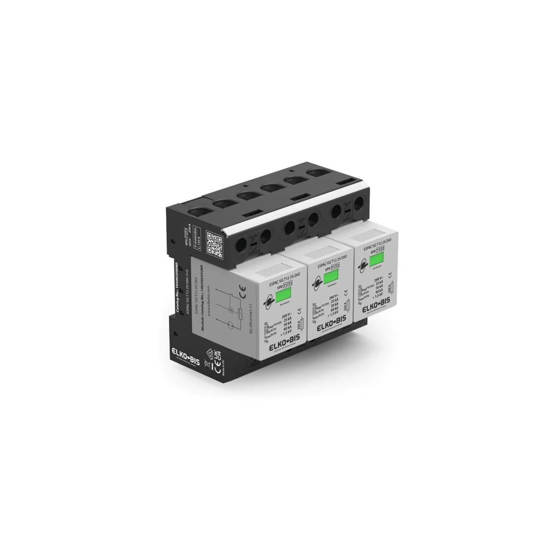 Ogranicznik przepięć ESPAC VG T12 25/260 3+0 10300250080