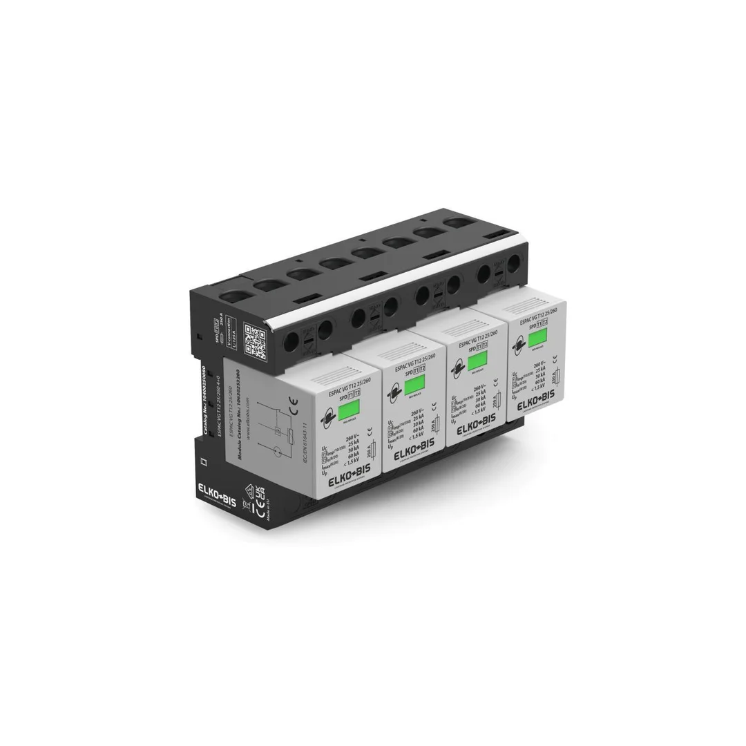 Ogranicznik przepięć ESPAC VG T12 25/260 4+0 10400250080