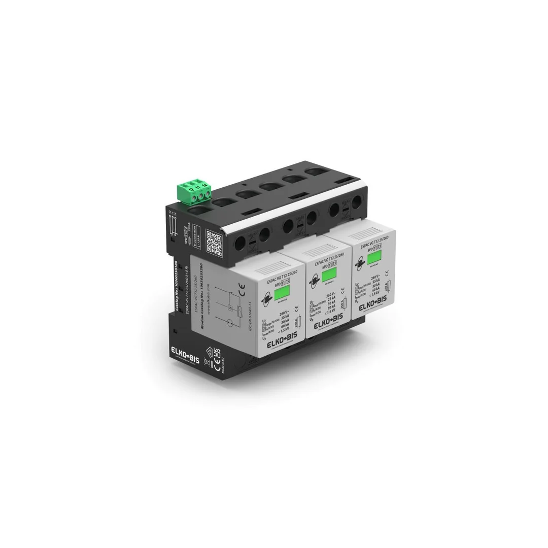 Ogranicznik przepięć ESPAC VG T12 25/260 3+0 RI 10300250180