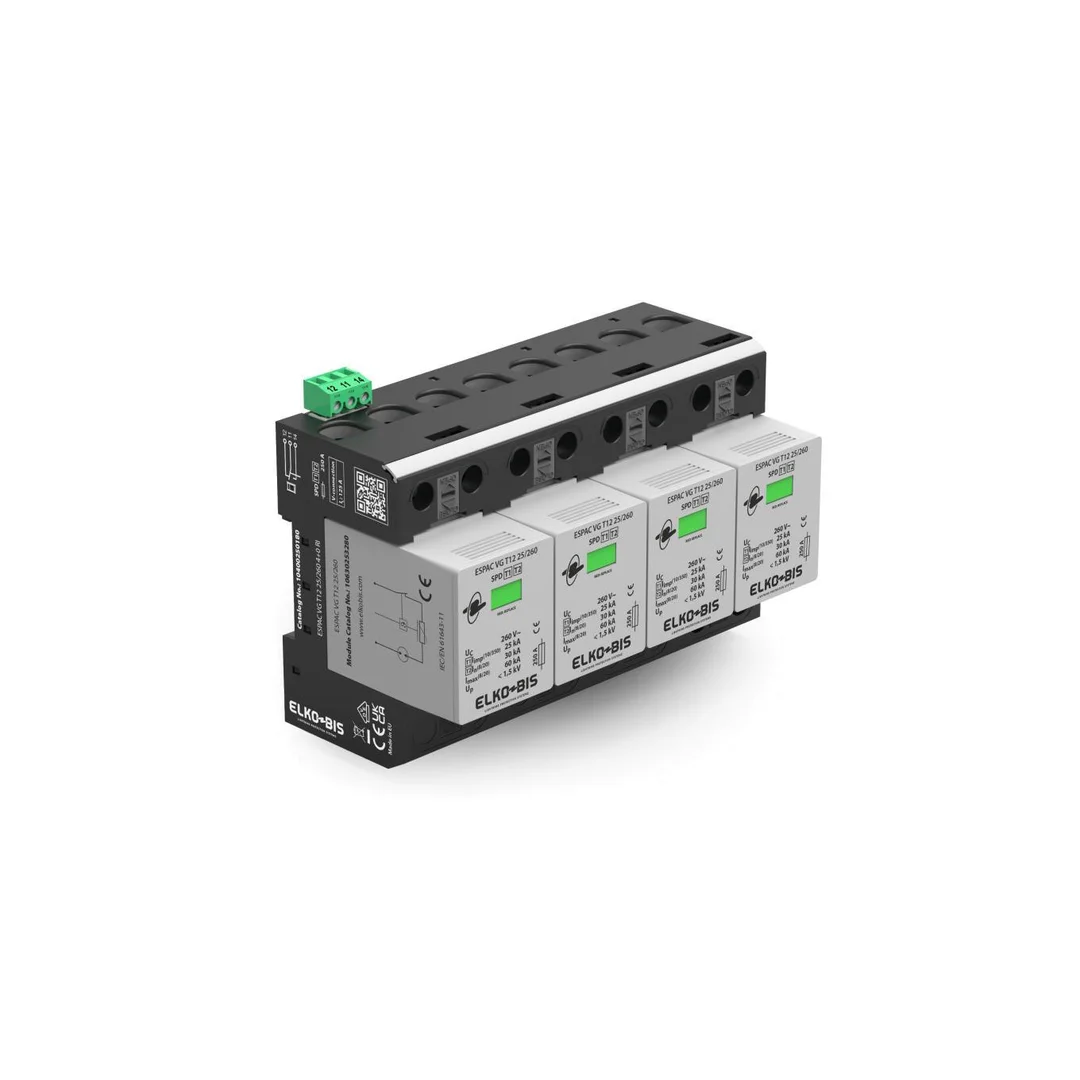 Ogranicznik przepięć ESPAC VG T12 25/260 4+0 RI 10400250180
