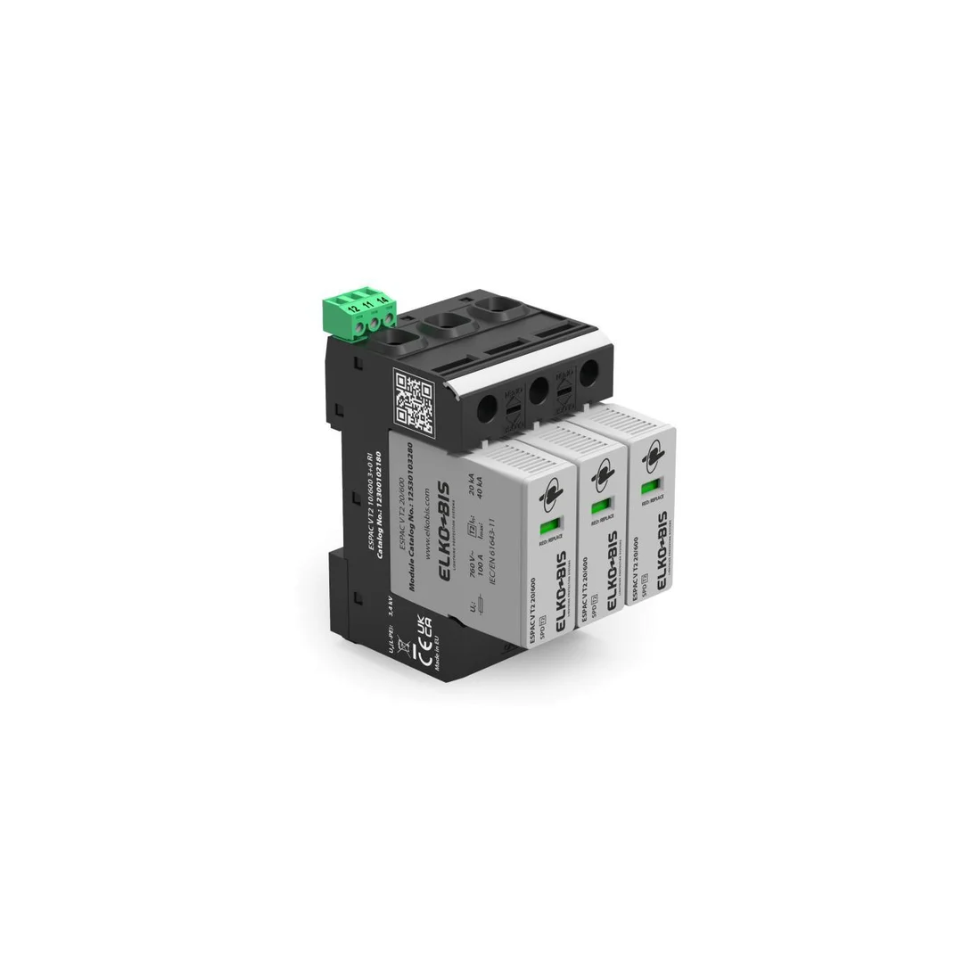 Ogranicznik przepięć ESPAC V T2 20/600 3+0 RI 12300102180