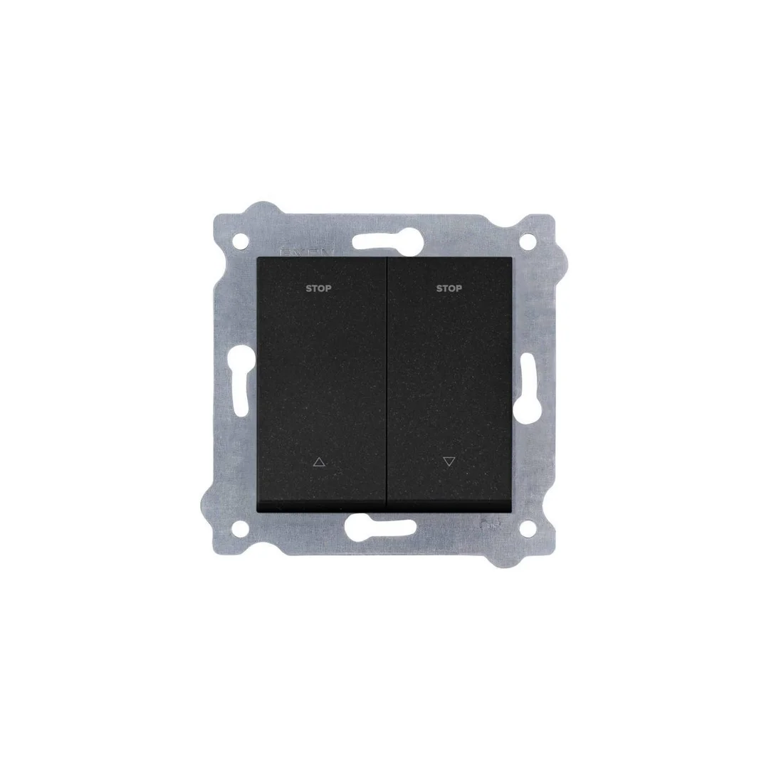 Łącznik roletowy 10A 250V Czarny Metalik 217/14E EXEN