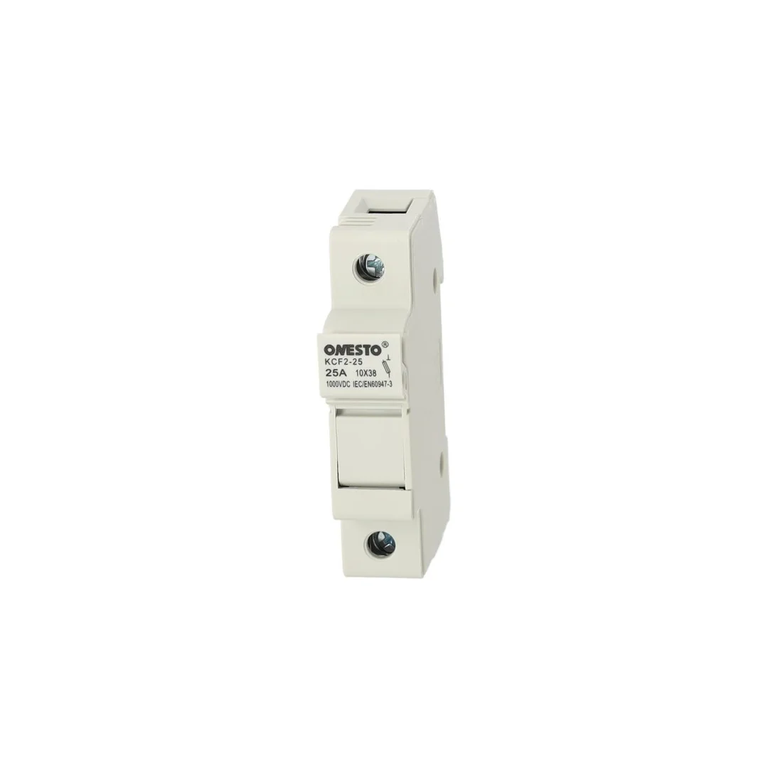 Podstawa bezpiecznikowa 25A 1-biegunowa 1P (1000V DC) 1-modułowa na wkładki 10x38mm ONESTO