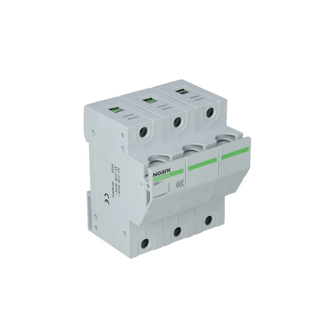 Rozłącznik bezpiecznikowy 3P 63A 14x51 500V Ex9FS-14