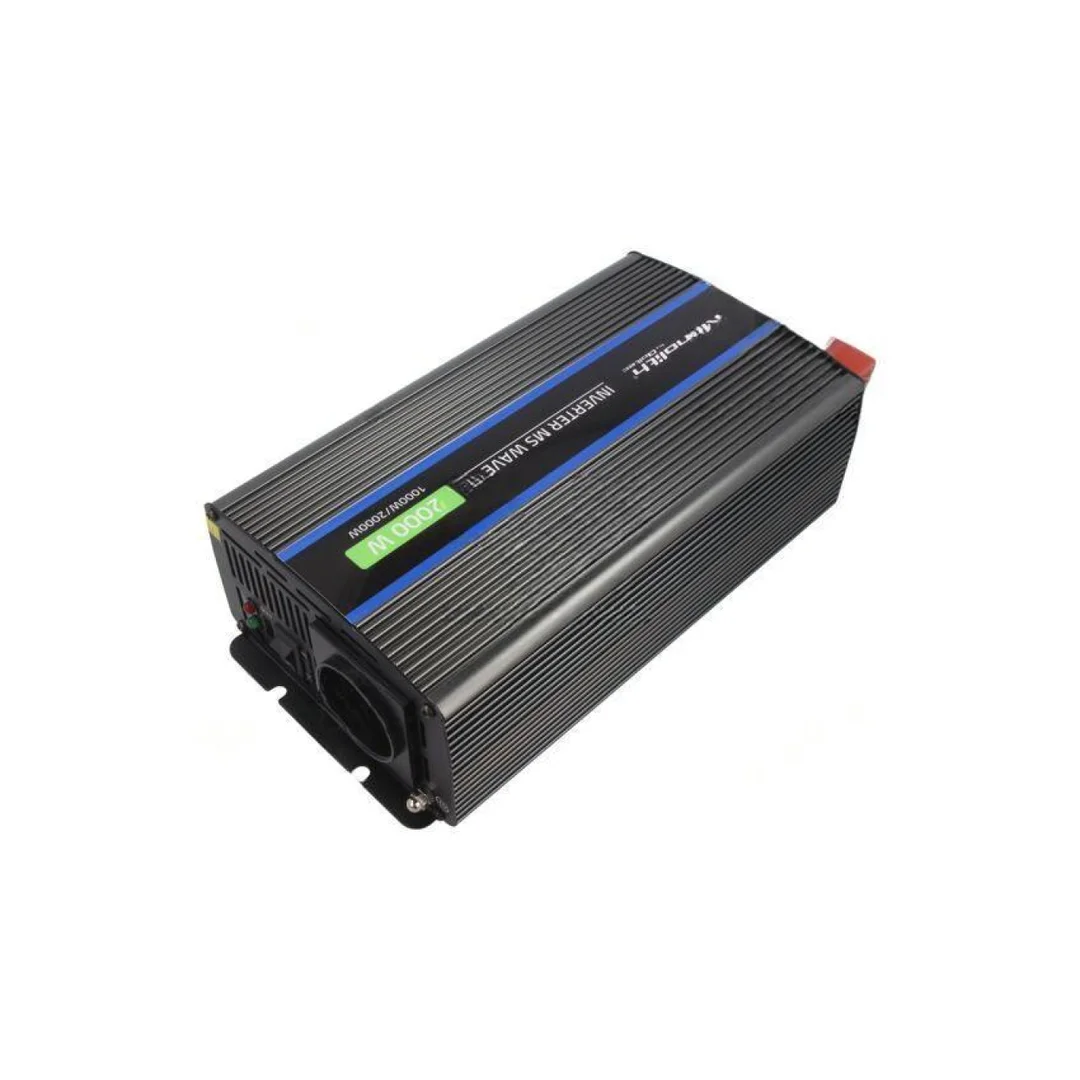Przetwornica: DC/AC, 1kW, 230VAC, 12VDC, 135x270x73mm 51926