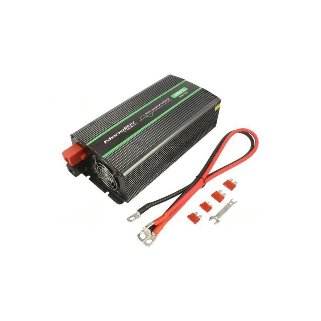 Przetwornica: DC/AC, 1kW, 230VAC, 12VDC, 135x290x75mm 51934
