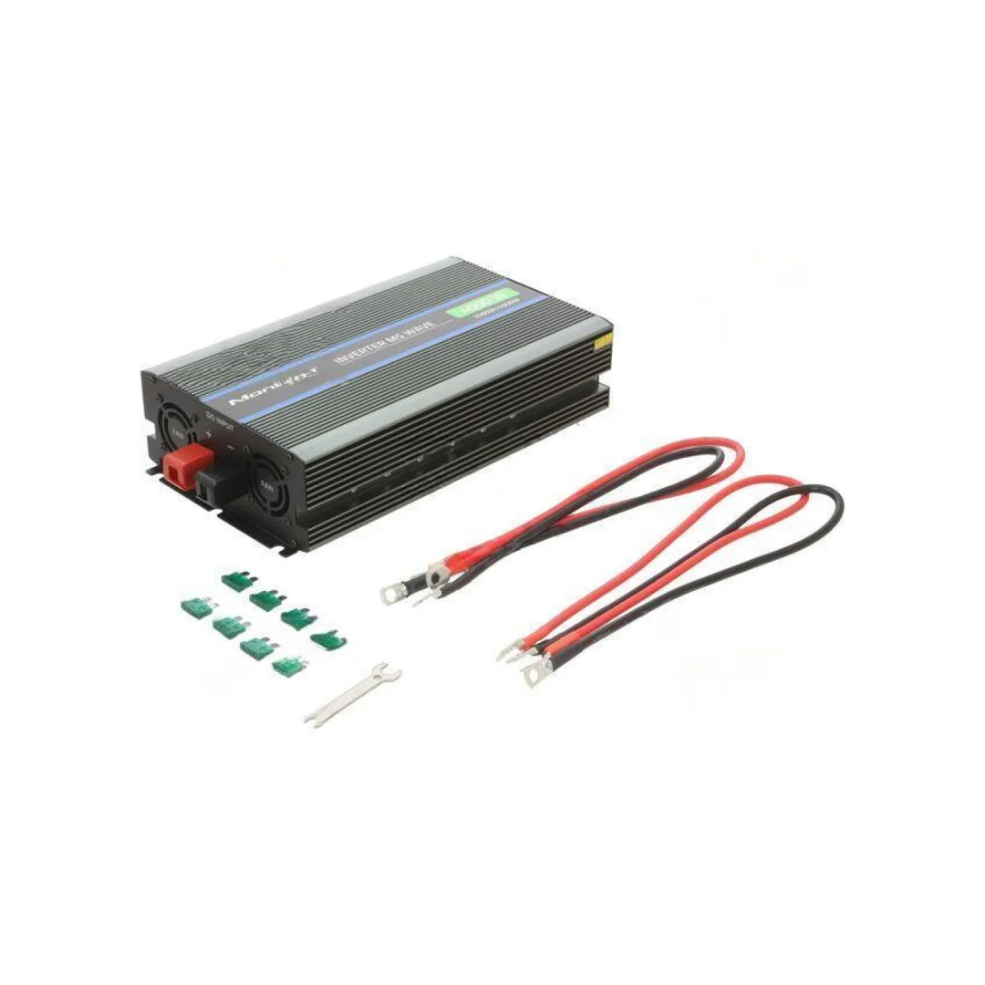 Przetwornica: DC/AC, 2kW, 230VAC, 12VDC, 180x350x73mm 51928