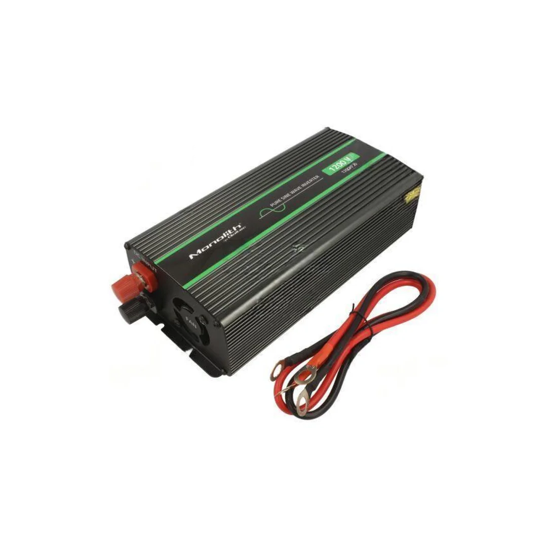 Przetwornica: DC/AC, 600W, 230VAC, 12VDC, 105x245x55mm 51933