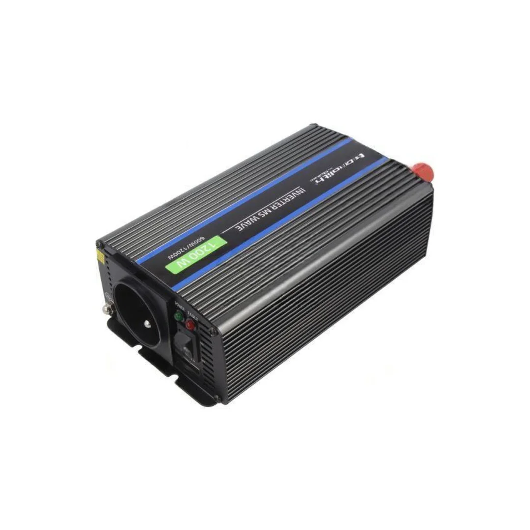 Przetwornica: DC/AC, 600W, 230VAC, 12VDC, 106x210x55mm 51925
