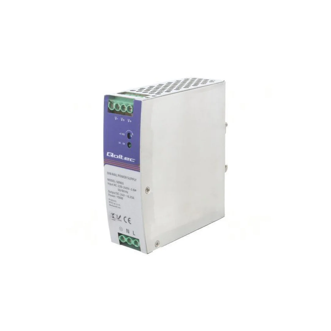 Zasilacz impulsowy: na szynę DIN, 150W, 24VDC, 6,25A, 220-240VAC 50903
