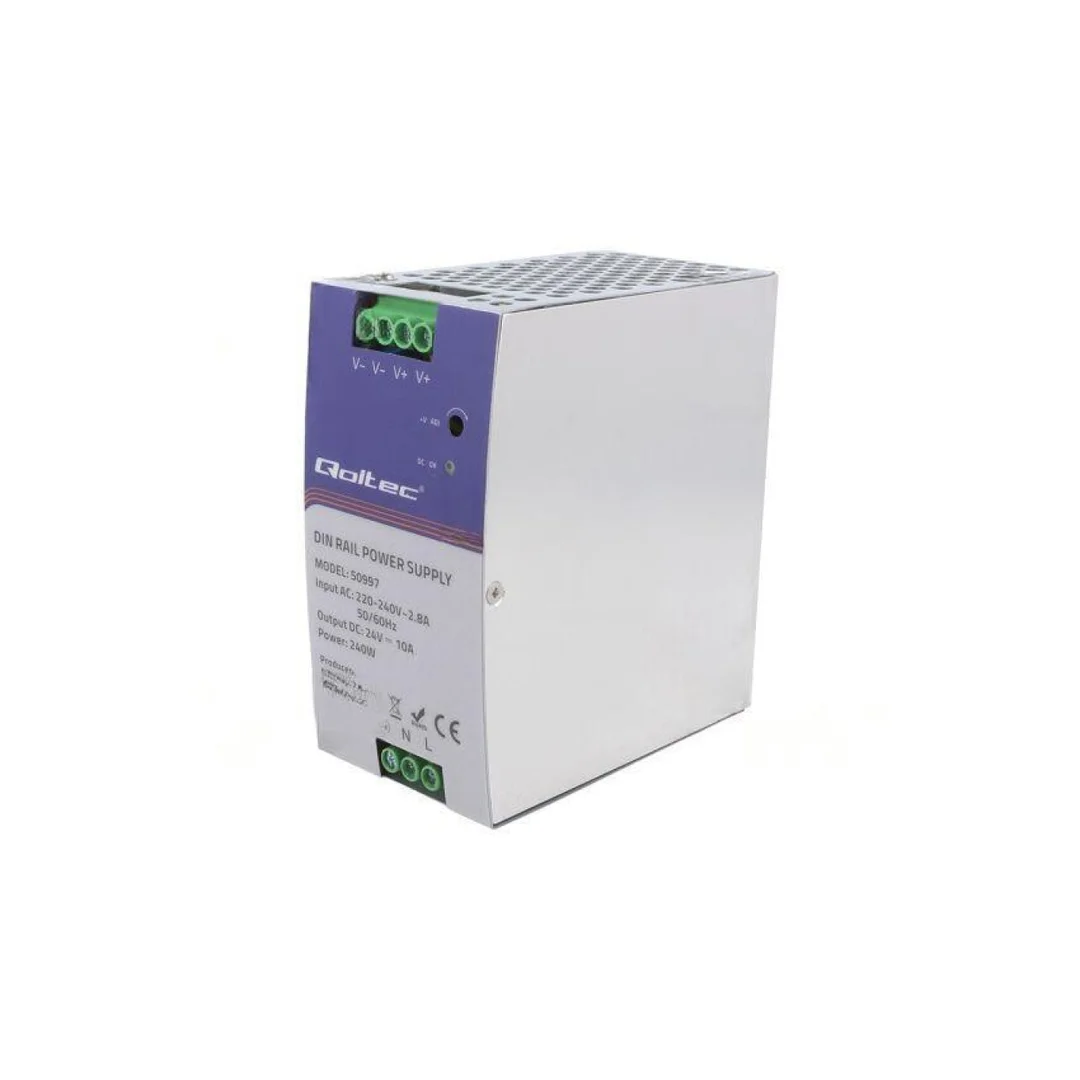 Zasilacz impulsowy: na szynę DIN, 240W, 24VDC, 10A, 220-240VAC 50997