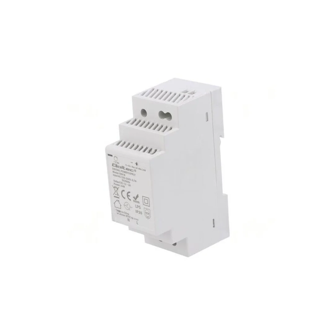 Zasilacz impulsowy: na szynę DIN, 24W, 12VDC, 2A, 220-240VAC 50918