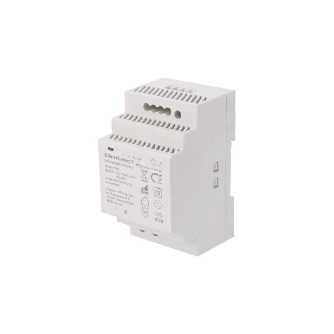 Zasilacz impulsowy: na szynę DIN, 60W, 24VDC, 2,5A, 220-240VAC 50921