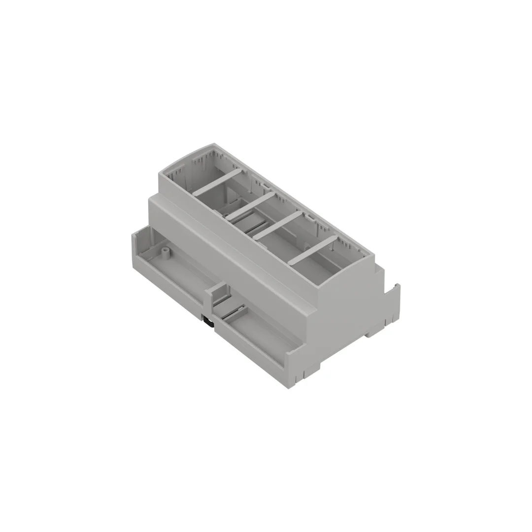 Obudowa modułowa na szynę ZD1008 jasna ABS V0 - ZD1008J ABS V0