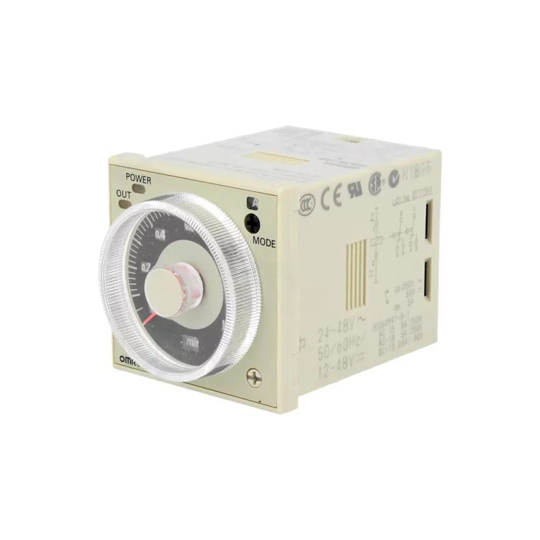 Przekaźnik czasowy 0,05s÷300h DPDT 250VAC/5A Uzas: 24÷48VAC H3CR-A8 24-48AC/12-48DC