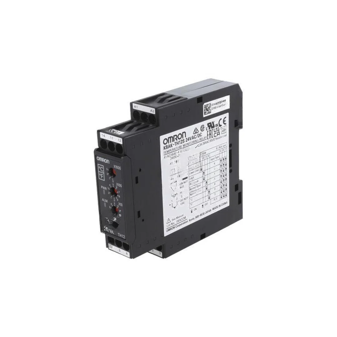 Przekaźnik nadzorczy temperatury 24VAC 24VDC K8AK-TH12S 24VAC/DC