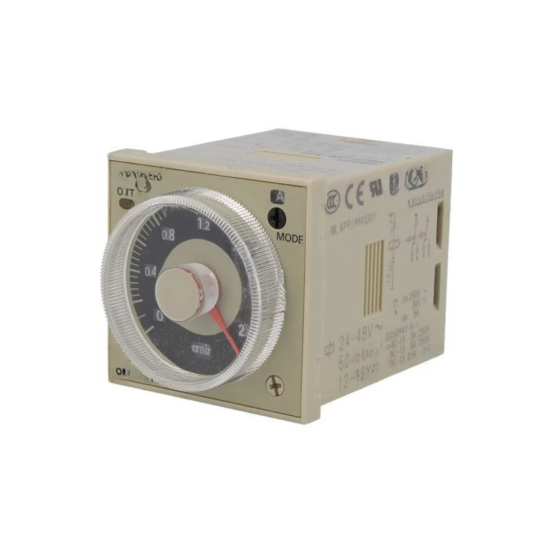 Przekaźnik czasowy 0,1s÷600h DPDT 250VAC/5A Uzas: 24÷48VAC H3CR-A8-301 24-48AC/12-48DC